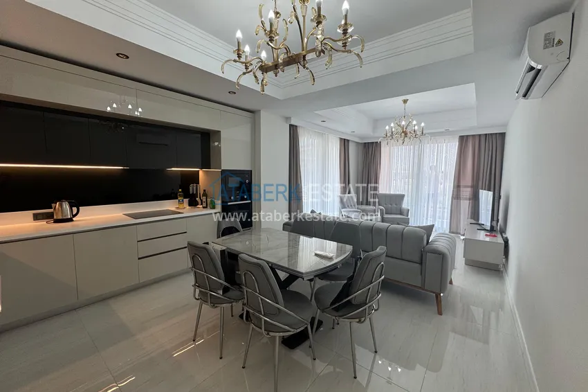 Kupuj  Do wynajęcia długoterminowego - stylowy apartament 2+1 pod klucz w luksusowym kompleksie hotelowym, Alanya, dzielnica Turkler I12 9 