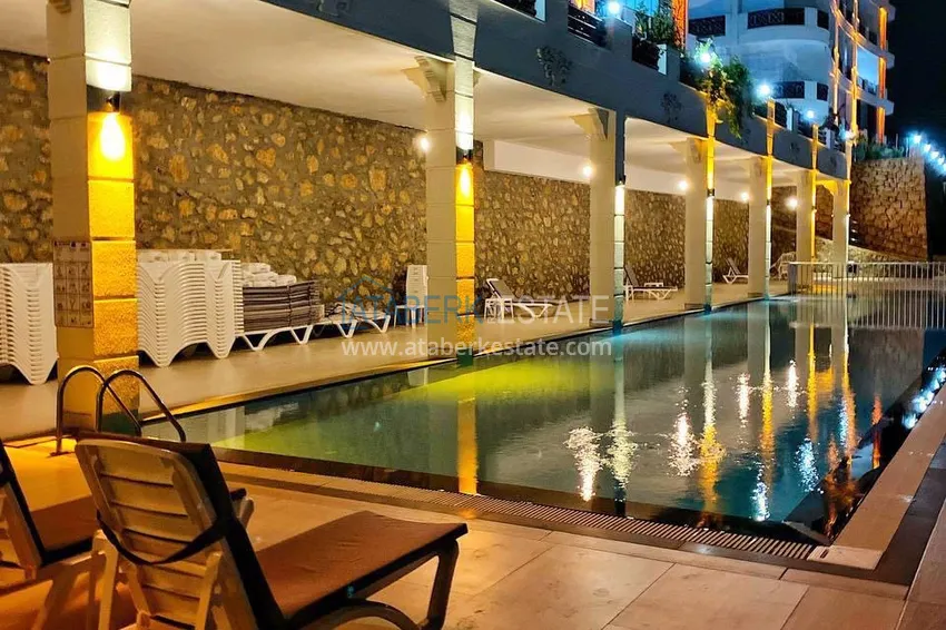 Dwupoziomowy penthouse 3+1 z meblami i widokiem na morze - dzielnica Oba, Alanya 7 