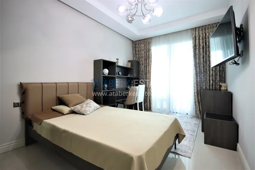 Kupuj  Apartament Linear 4+1 z dostępem do ogrodu w elitarnym kompleksie - pierwszy nadmorski, dzielnica Kestel, Alanya 10 