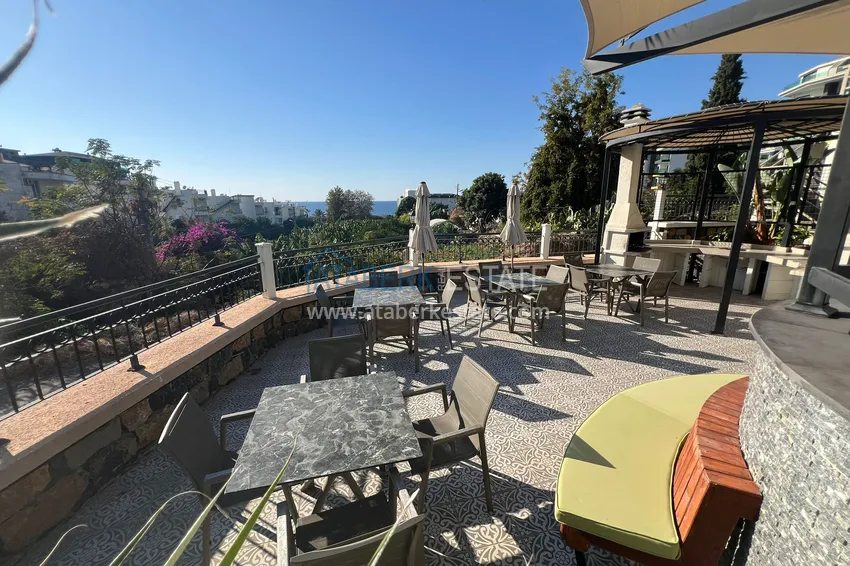 Dwupoziomowy penthouse 3+1 z widokiem na morze - Kargicak, Alanya 10 