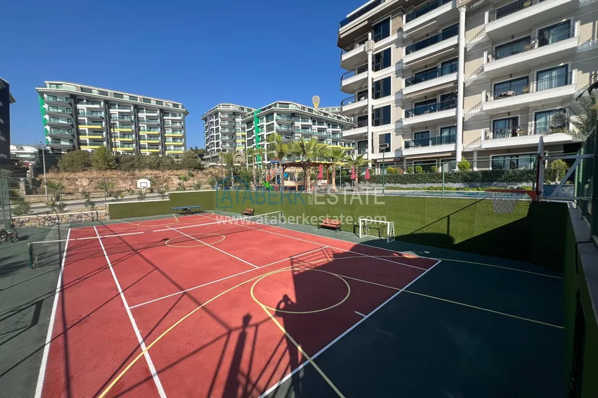 Dwupoziomowy penthouse 3+1 z widokiem na morze - Kargicak, Alanya 12 