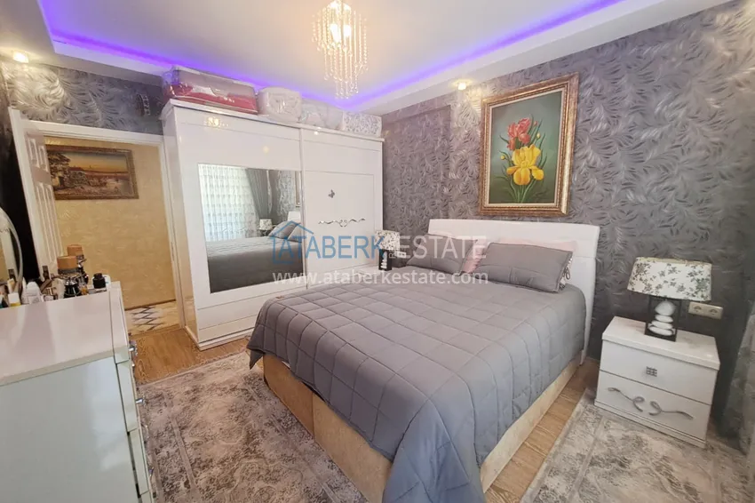 Kupuj  Apartament 2+1 umeblowany od właściciela w rejonie Kleopatry, centrum Alanyi — nadaje się na zezwolenie na pobyt 13 