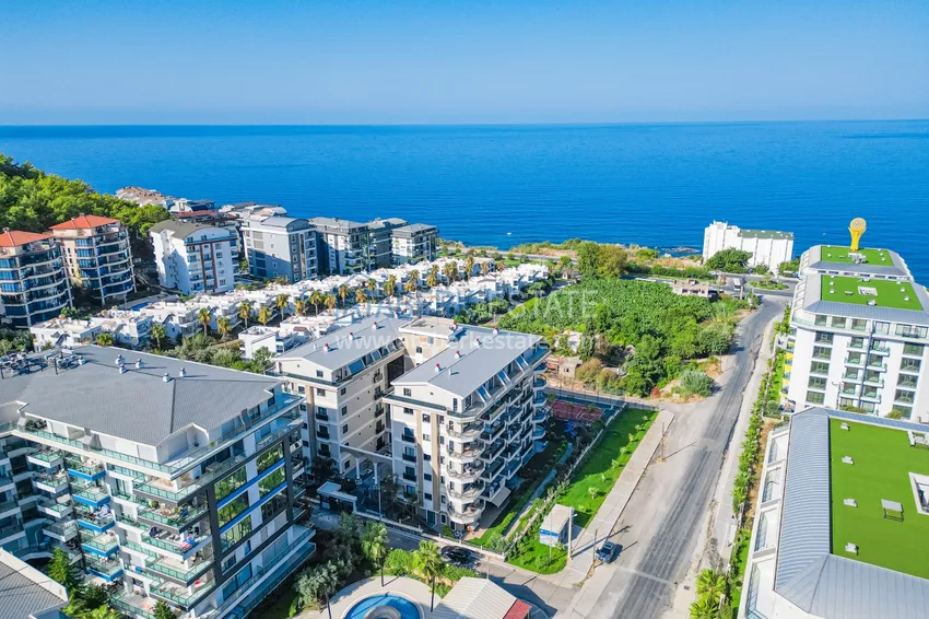 Dwupoziomowy penthouse 3+1 z widokiem na morze - Kargicak, Alanya 1 