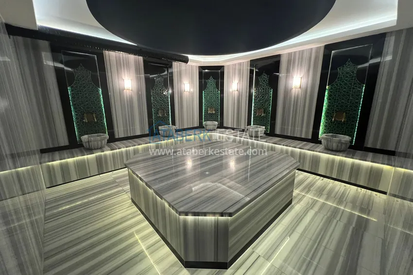 Dwupoziomowy penthouse 3+1 z widokiem na morze - Kargicak, Alanya 20 