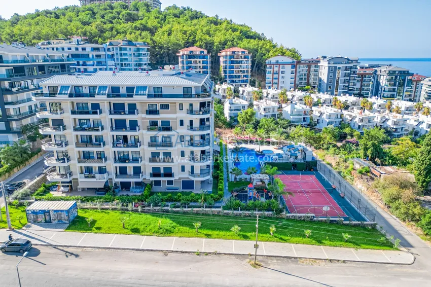 Dwupoziomowy penthouse 3+1 z widokiem na morze - Kargicak, Alanya 2 