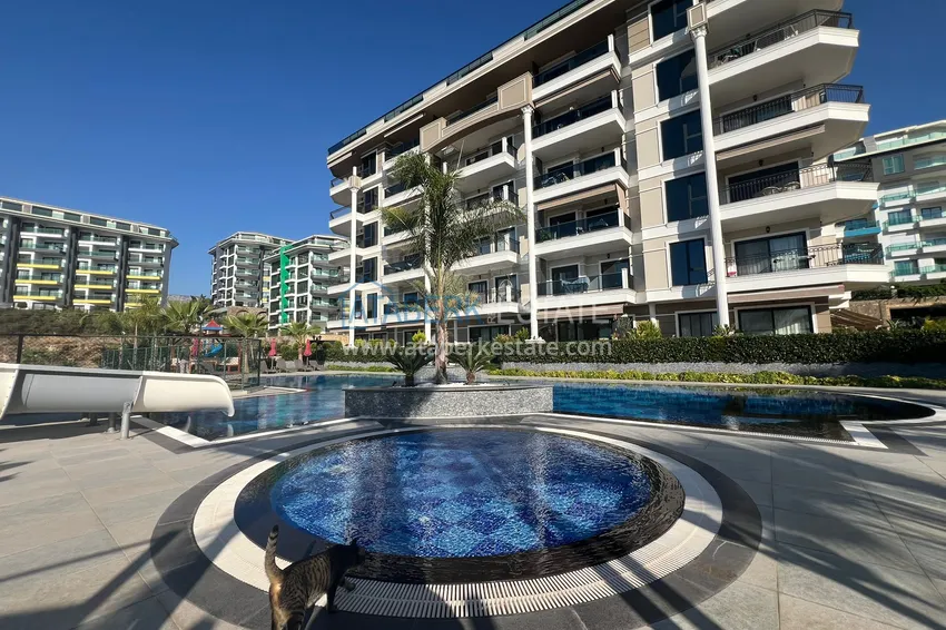 Dwupoziomowy penthouse 3+1 z widokiem na morze - Kargicak, Alanya 4 