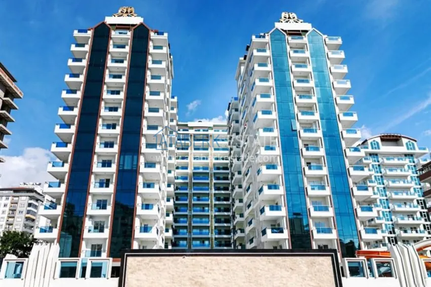 Dwupoziomowy penthouse 4+1 z meblami w luksusowym kompleksie — Mahmutlar, Alanya 1 