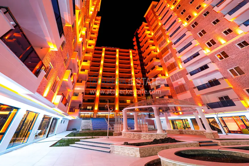 Dwupoziomowy penthouse 4+1 z meblami w luksusowym kompleksie — Mahmutlar, Alanya 10 