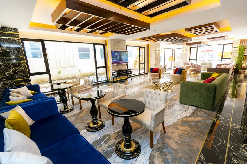 Dwupoziomowy penthouse 4+1 z meblami w luksusowym kompleksie — Mahmutlar, Alanya 13 