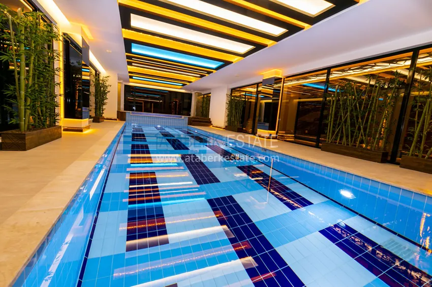 Dwupoziomowy penthouse 4+1 z meblami w luksusowym kompleksie — Mahmutlar, Alanya 22 
