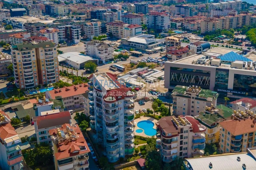 Trzypokojowe mieszkanie z meblami w Alanyi, dzielnica Cikcilli  4 