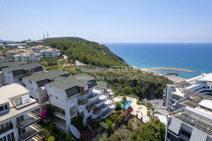 Umeblowany dupleks panoramiczny z pełnym widokiem na morze - Konakli, Alanya 6 