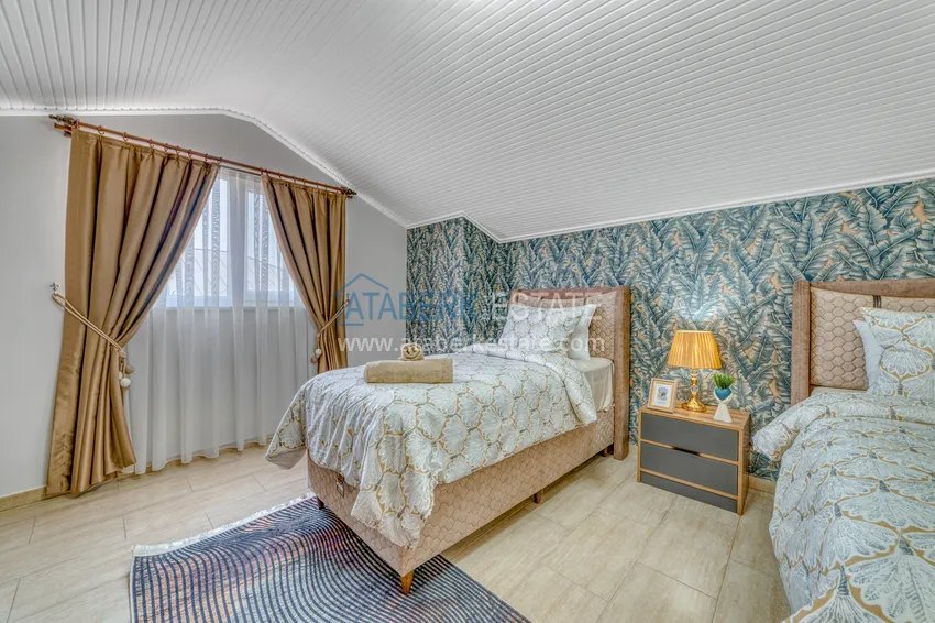 Kupuj  Duplex 4+1 w Alanyi, dzielnica Oba - z designerskim wnętrzem, odpowiednim na zezwolenie na pobyt 34 