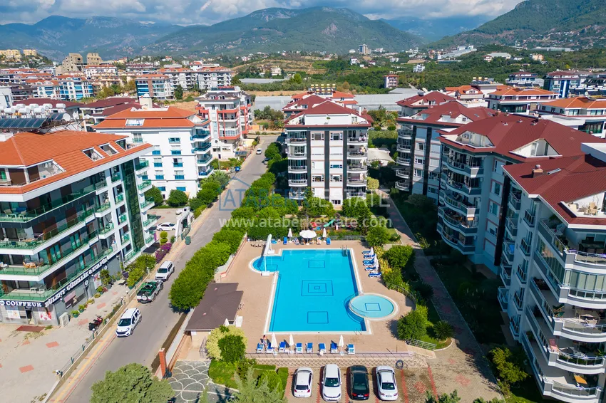 Apartament 2+1 z meblami i widokiem na morze w rejonie Kestel - pierwszy przybrzeżny, odpowiedni dla obywatelstwa 7 