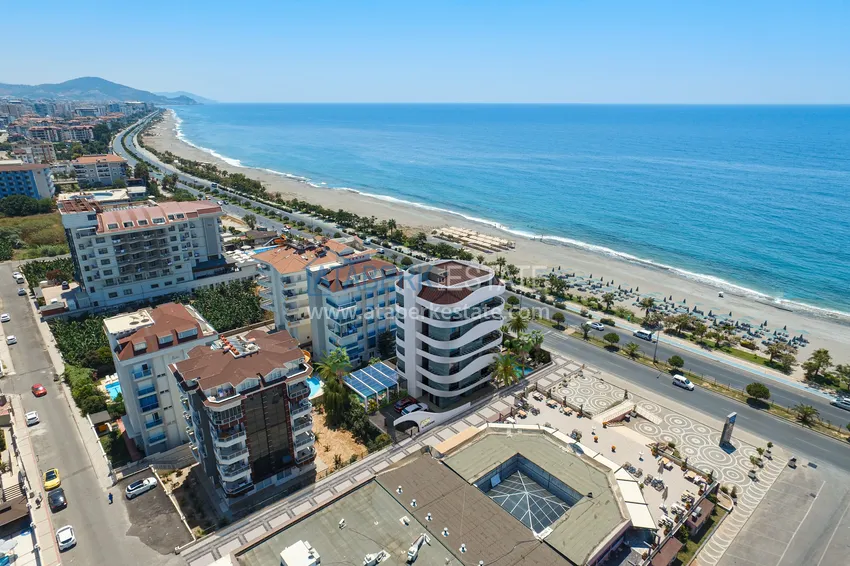 Apartament pod klucz 1+1 z widokiem na morze przy plaży — Alanya, Kestel 1 