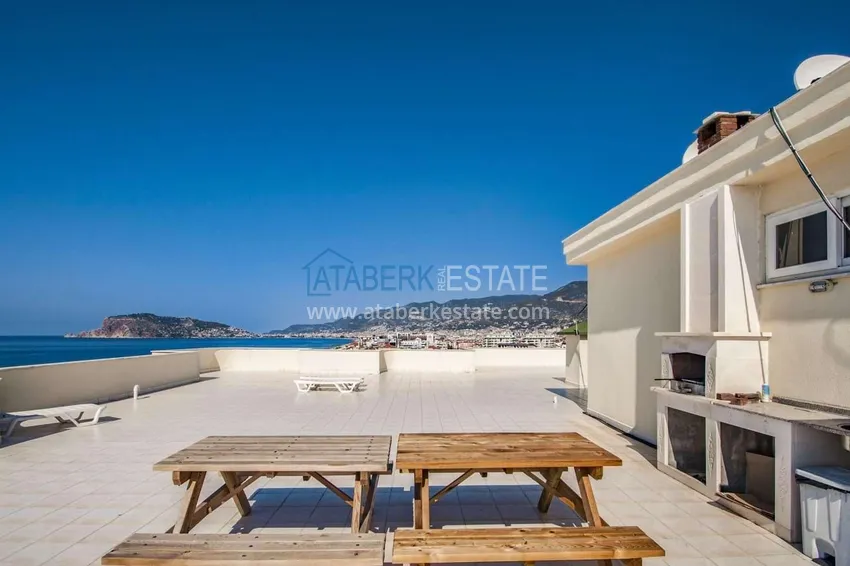 Umeblowane apartamenty 2+1 z widokiem na morze przy plaży - Alanya, Tosmur 15 