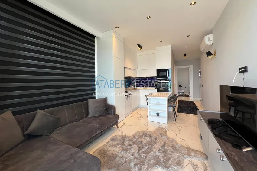 Kupuj  Apartament pod klucz 1+1 z widokiem na morze przy plaży — Alanya, Kestel 1 