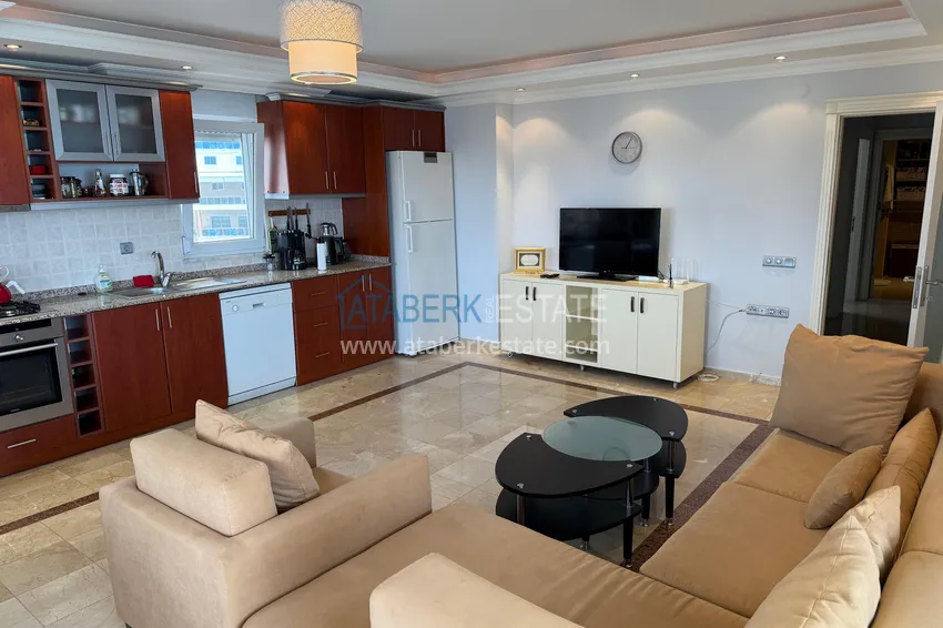 Kupuj  Umeblowane apartamenty 2+1 z widokiem na morze przy plaży - Alanya, Tosmur 3 