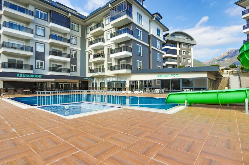 2+1 duplex z meblami w nowoczesnym kompleksie mieszkalnym - Upper Oba, Alanya. Nadaje się do uzyskania zezwolenia na pobyt 12 