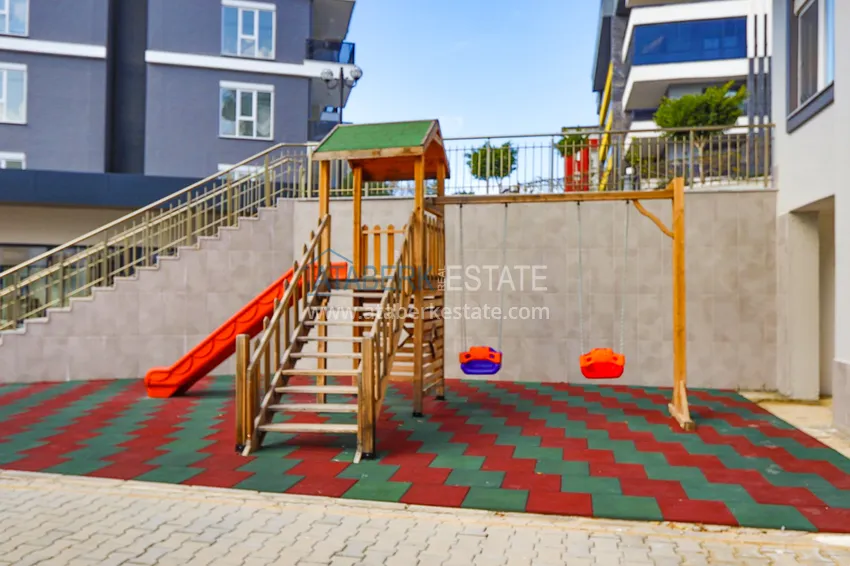 2+1 duplex z meblami w nowoczesnym kompleksie mieszkalnym - Upper Oba, Alanya. Nadaje się do uzyskania zezwolenia na pobyt 17 