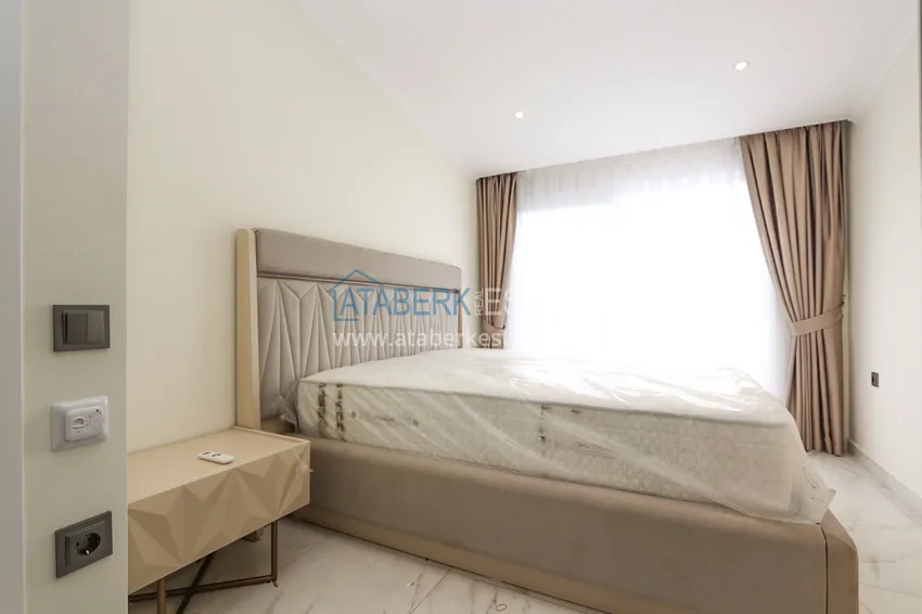 Kupuj  2+1 duplex z meblami w nowoczesnym kompleksie mieszkalnym - Upper Oba, Alanya. Nadaje się do uzyskania zezwolenia na pobyt 19 