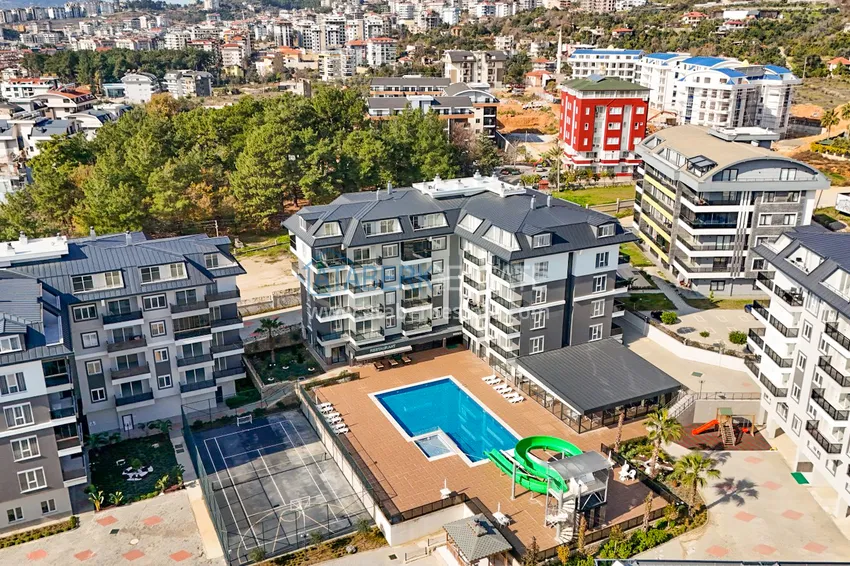 2+1 duplex z meblami w nowoczesnym kompleksie mieszkalnym - Upper Oba, Alanya. Nadaje się do uzyskania zezwolenia na pobyt 1 