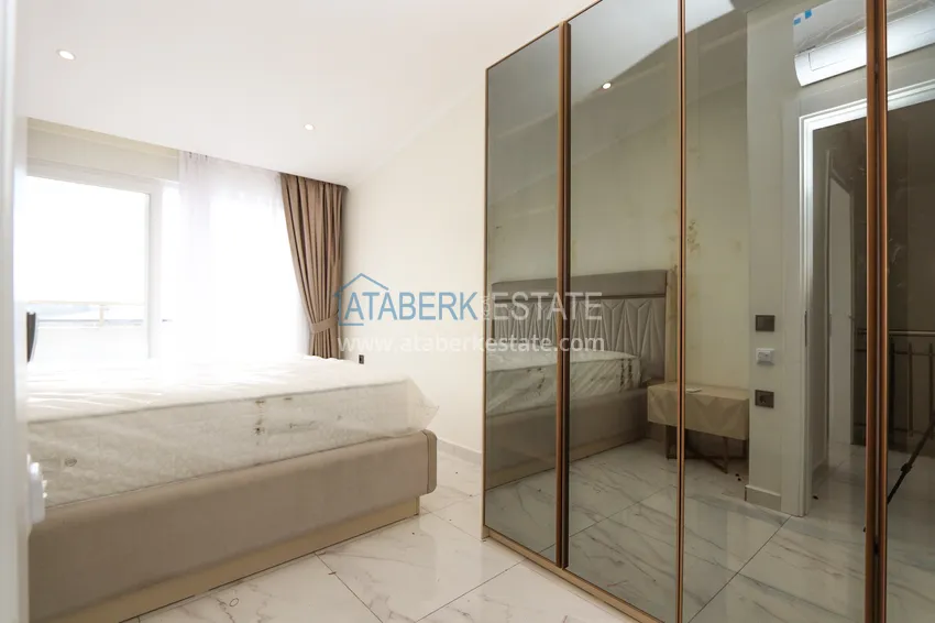 Kupuj  2+1 duplex z meblami w nowoczesnym kompleksie mieszkalnym - Upper Oba, Alanya. Nadaje się do uzyskania zezwolenia na pobyt 20 