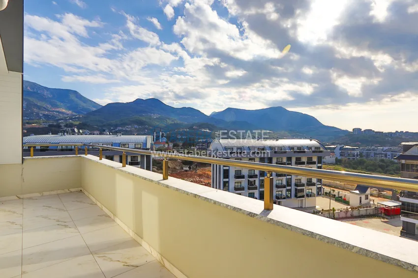 Kupuj  2+1 duplex z meblami w nowoczesnym kompleksie mieszkalnym - Upper Oba, Alanya. Nadaje się do uzyskania zezwolenia na pobyt 26 