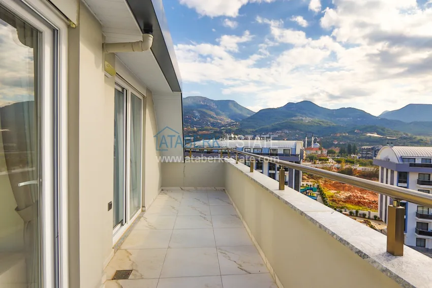 Kupuj  2+1 duplex z meblami w nowoczesnym kompleksie mieszkalnym - Upper Oba, Alanya. Nadaje się do uzyskania zezwolenia na pobyt 27 