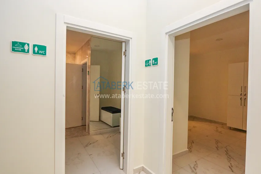 2+1 duplex z meblami w nowoczesnym kompleksie mieszkalnym - Upper Oba, Alanya. Nadaje się do uzyskania zezwolenia na pobyt 39 
