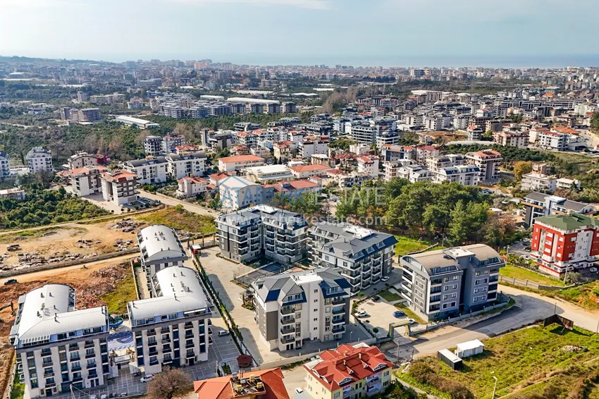 2+1 duplex z meblami w nowoczesnym kompleksie mieszkalnym - Upper Oba, Alanya. Nadaje się do uzyskania zezwolenia na pobyt 3 
