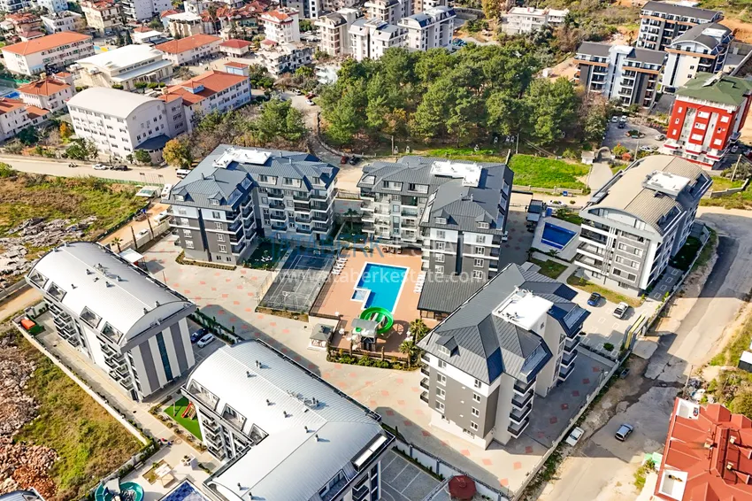 2+1 duplex z meblami w nowoczesnym kompleksie mieszkalnym - Upper Oba, Alanya. Nadaje się do uzyskania zezwolenia na pobyt 5 