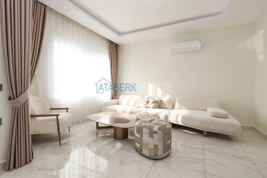 Kupuj  2+1 duplex z meblami w nowoczesnym kompleksie mieszkalnym - Upper Oba, Alanya. Nadaje się do uzyskania zezwolenia na pobyt 6 
