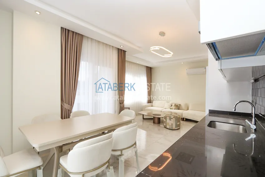 Kupuj  2+1 duplex z meblami w nowoczesnym kompleksie mieszkalnym - Upper Oba, Alanya. Nadaje się do uzyskania zezwolenia na pobyt 9 