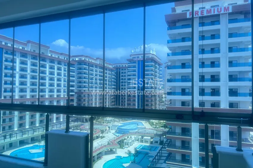 Kupuj  Jednopokojowy apartament pod klucz z dwoma przeszklonymi balkonami w prestiżowym kompleksie - Mahmutlar, Alanya 14 