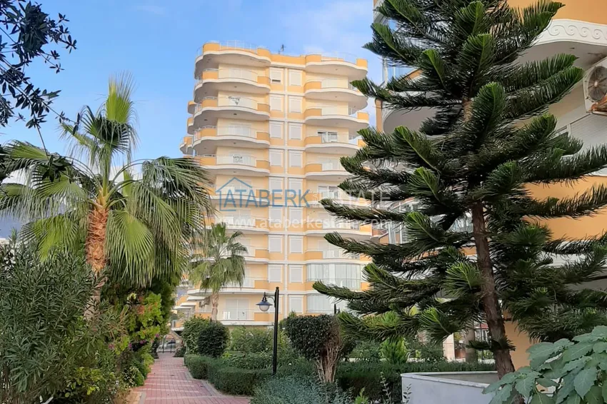 Apartament 2+1 z meblami i widokiem na morze w kompleksie przy plaży — Mahmutlar, Alanya 12 