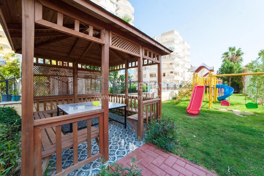 Apartament 2+1 z meblami i widokiem na morze w kompleksie przy plaży — Mahmutlar, Alanya 13 