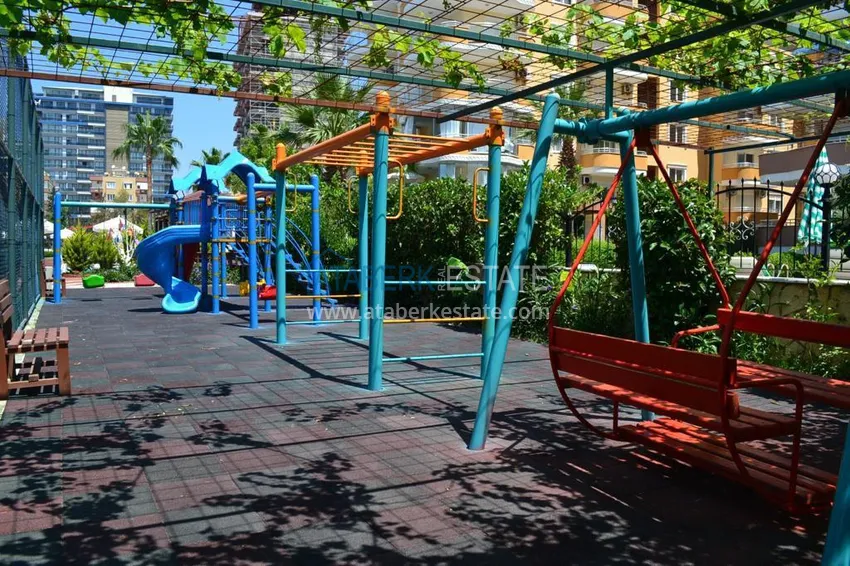 Apartament 2+1 z meblami i widokiem na morze w kompleksie przy plaży — Mahmutlar, Alanya 15 
