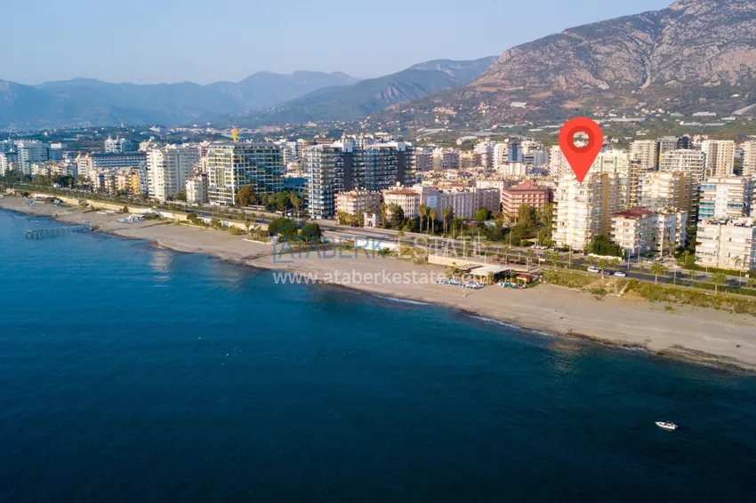 Apartament 2+1 z meblami i widokiem na morze w kompleksie przy plaży — Mahmutlar, Alanya 1 