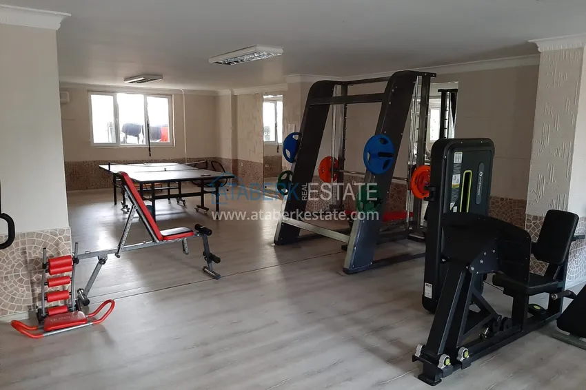 Apartament 2+1 z meblami i widokiem na morze w kompleksie przy plaży — Mahmutlar, Alanya 24 