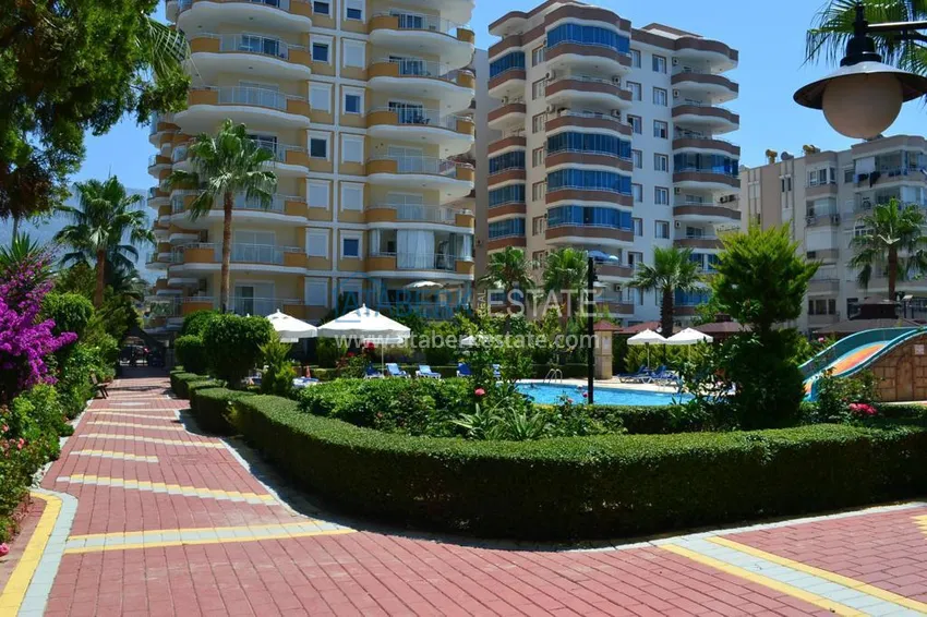 Apartament 2+1 z meblami i widokiem na morze w kompleksie przy plaży — Mahmutlar, Alanya 4 