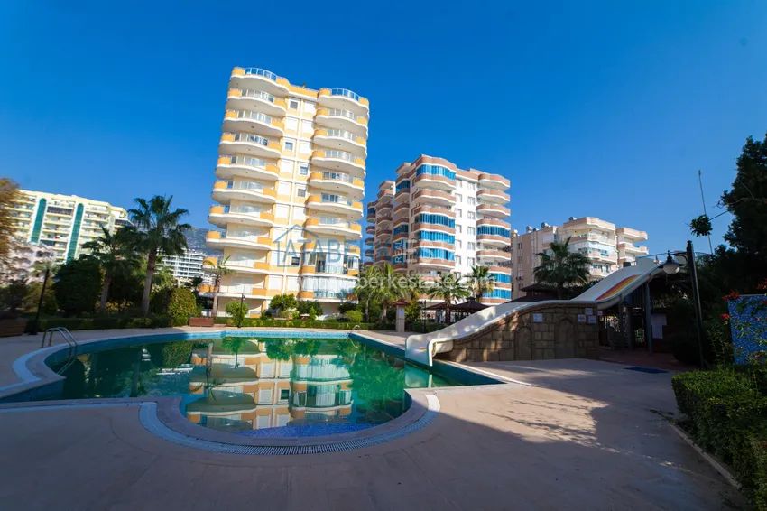 Apartament 2+1 z meblami i widokiem na morze w kompleksie przy plaży — Mahmutlar, Alanya 5 