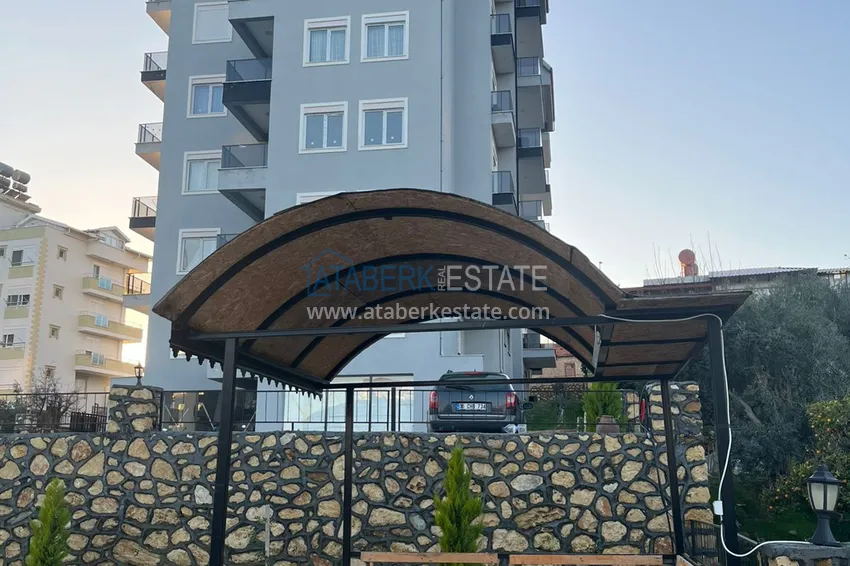Apartament 1+1 z dwoma balkonami i dobrym wykończeniem w Alanya, dzielnica Avsallar  5 