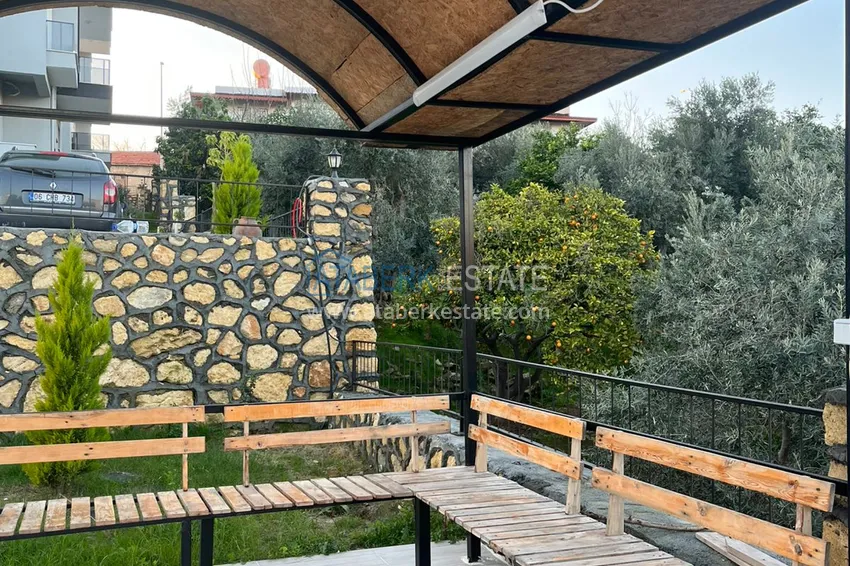 Apartament 1+1 z dwoma balkonami i dobrym wykończeniem w Alanya, dzielnica Avsallar  6 