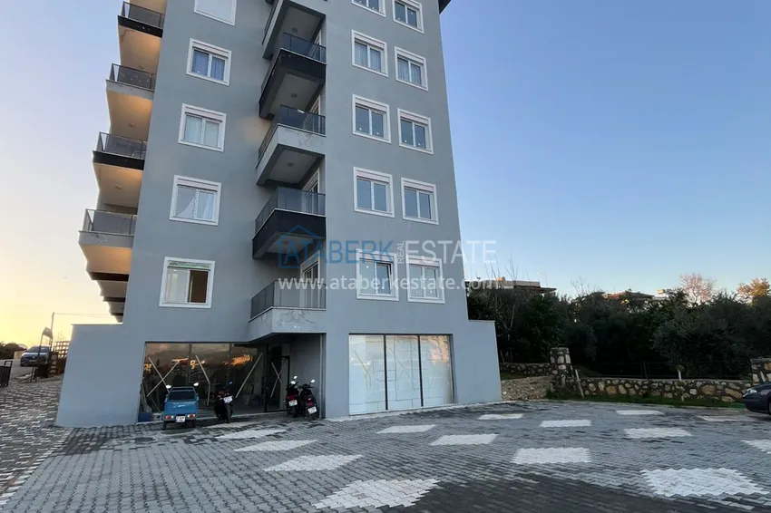 Apartament 1+1 z dwoma balkonami i dobrym wykończeniem w Alanya, dzielnica Avsallar  7 