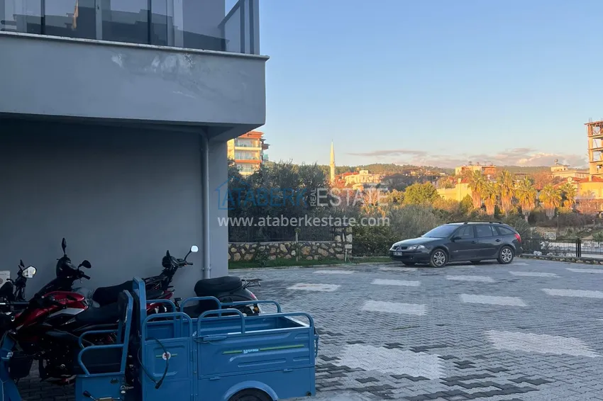 Apartament 1+1 z dwoma balkonami i dobrym wykończeniem w Alanya, dzielnica Avsallar  8 
