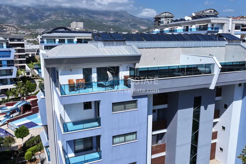 Kupuj  Penthouse 3+1 z prywatnym basenem na tarasie w Kargicak - klasa premium i panoramiczne widoki 1 