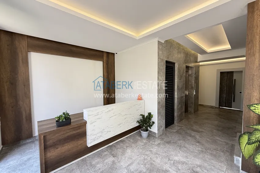 Umeblowany apartament 2+1 z widokiem na góry w Alanyi, dzielnica Oba 10 