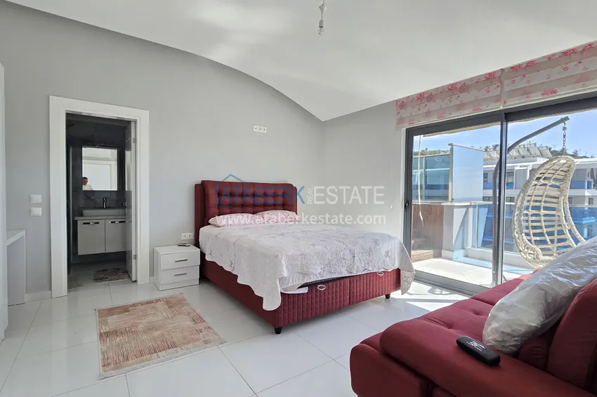 Kupuj  Penthouse 3+1 z prywatnym basenem na tarasie w Kargicak - klasa premium i panoramiczne widoki 20 