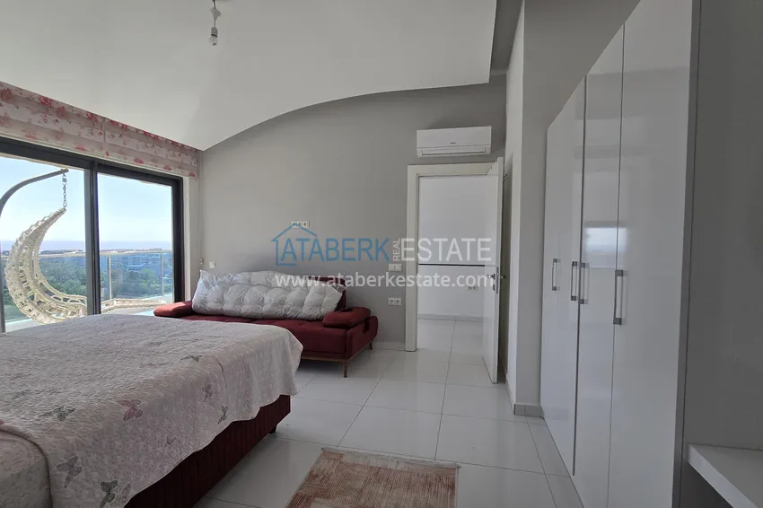 Kupuj  Penthouse 3+1 z prywatnym basenem na tarasie w Kargicak - klasa premium i panoramiczne widoki 22 